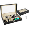 Iso Trade Watch And Glasses Organizer Black - (13616-0)