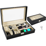 Iso Trade Watch And Glasses Organizer Black - (13616-0)