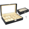 Iso Trade Watch And Glasses Organizer Black - (13616-0)