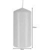 Iso Trade White Cylinder Candle - Set Of 8 - (16177-0)