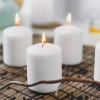 Iso Trade White Cylinder Candle - Set Of 8 - (16177-0)