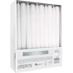 Iso Trade White Taper Candle - Set Of 40 - (16178-0)
