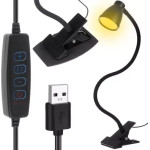 Izoxis Desk Lamp With Clip - Black 19454 - (16151-0)