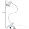 Izoxis Desk Lamp With Clip - White 19455 - (16150-0)