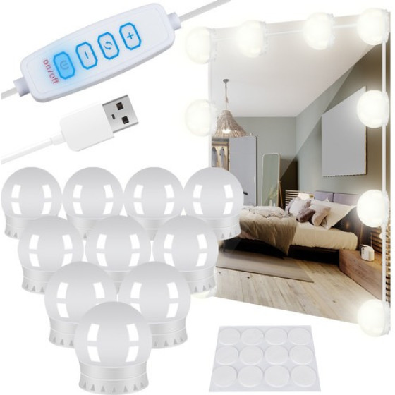 Izoxis Led mirror/Dressing Table Lights - 10 pcs. - (15926-0)