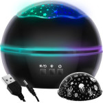 Izoxis Night Light With Projector - Black LP16857 - (15448-0)