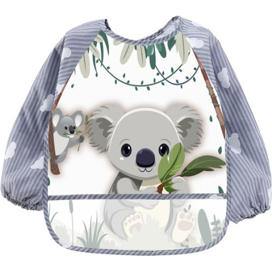 Kruzzel 22255 bib/Apron With Sleeves - (17296-0)
