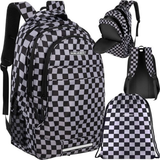 Kruzzel Backpack 30L - Checkerboard 24531 - (17828-0)