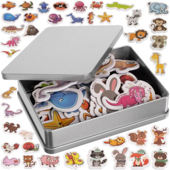 Kruzzel Fridge Magnets - Animals 40 Pcs 22616 - (17291-0)