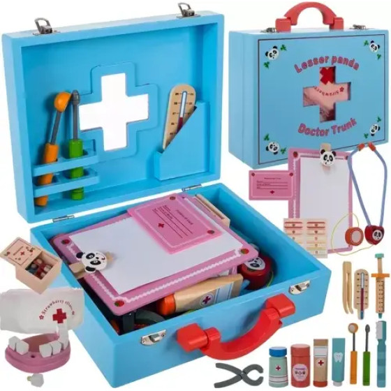 Kruzzel Little Doctor Set - Wooden 19869 - (16258-0)