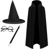 Kruzzel Magician/Wizard Costume Set Of 4 19555 - (17262-0)