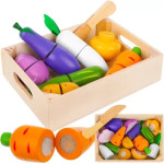 Kruzzel Set Of Fruits Vegetables Wooden Cutting Board Z23543 - (17567-0)