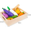 Kruzzel Set Of Fruits Vegetables Wooden Cutting Board Z23543 - (17567-0)