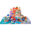 Kruzzel Wooden Blocks 115 Pcs - City 23519 - (17851-0)