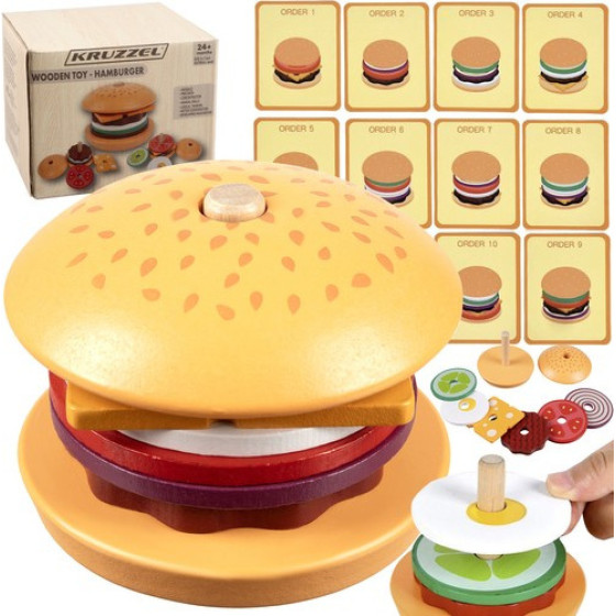 Kruzzel Wooden Burger 22673 - (17260-0)