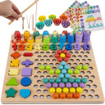 Kruzzel Wooden Puzzle - Beads DU17252 - (15554-0)