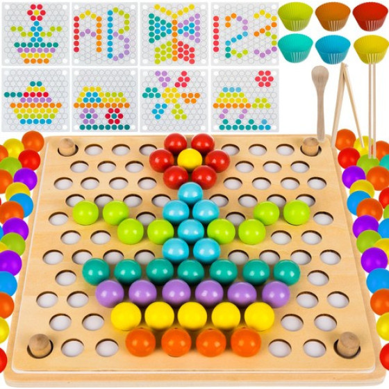 Kruzzel Wooden Puzzle Beads 22403 - (17371-0)