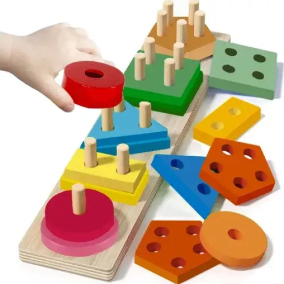 Kruzzel Wooden Puzzle Sorter 22492 - (17081-0)