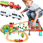 Kruzzel Wooden Train - Battery Operated Train - (14069-0)