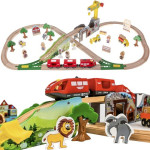 Kruzzel Wooden Train Track 22495 - (17009-0)