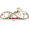 Kruzzel Wooden Train Track 22495 - (17009-0)