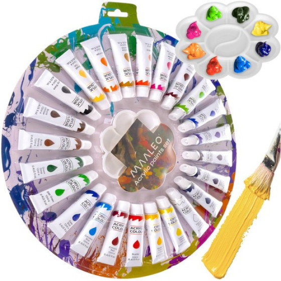 Maaleo Acrylic Paints 12ml - Set Of 24 24725 - (18006-0)