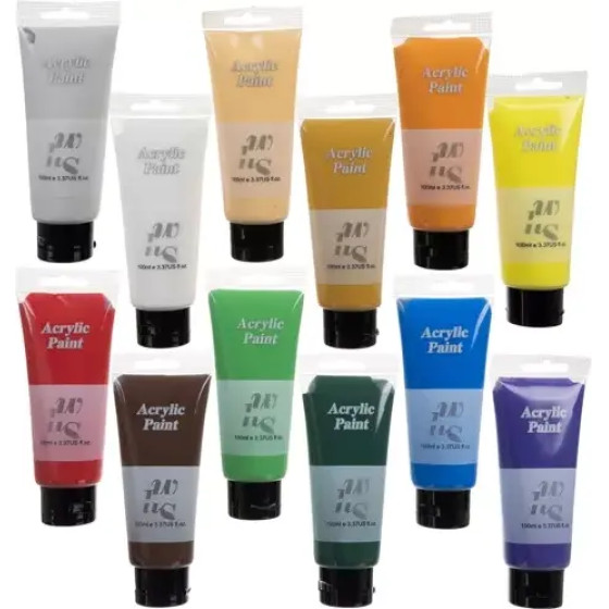 Maaleo Acrylic Paints 12pCs 100ml 20424 - (16355-0)