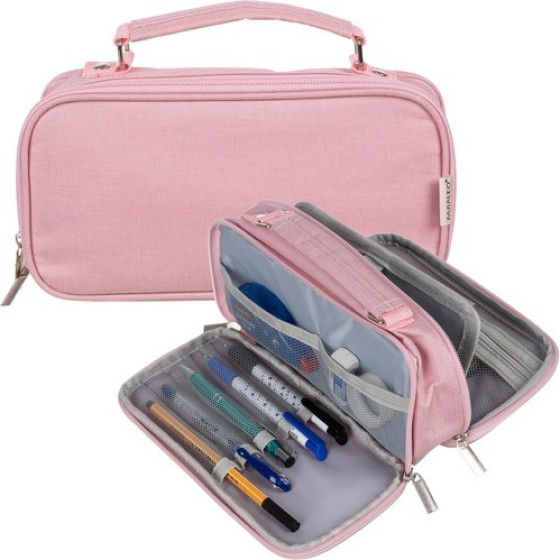 Maaleo Double Extendable Pencil Case - Pink 24517 - (17810-0)