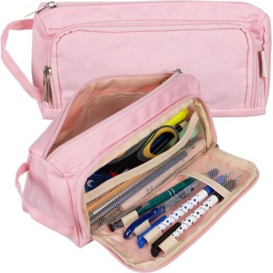 Maaleo Double Extendable Pencil Case - Pink 24519 - (17819-0)