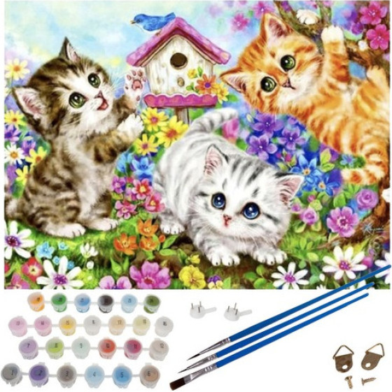 Maaleo Painting By Numbers 40x50cm - Cats 22781 - (17064-0)