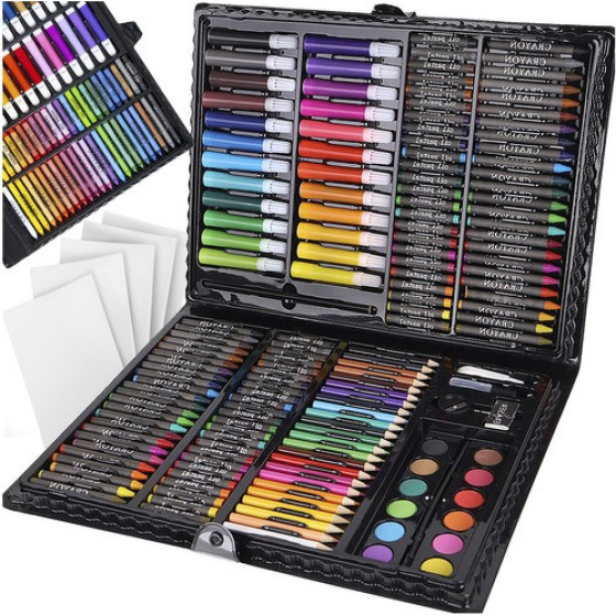 Maaleo Painting Set In a Case 168 Pcs Black - (13948-0)