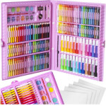 Maaleo Painting Set In a Suitcase 168 Pcs Pink - (13947-0)