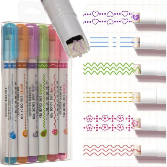 Maaleo Pattern Pen - Set Of 6 24861 - (17997-0)