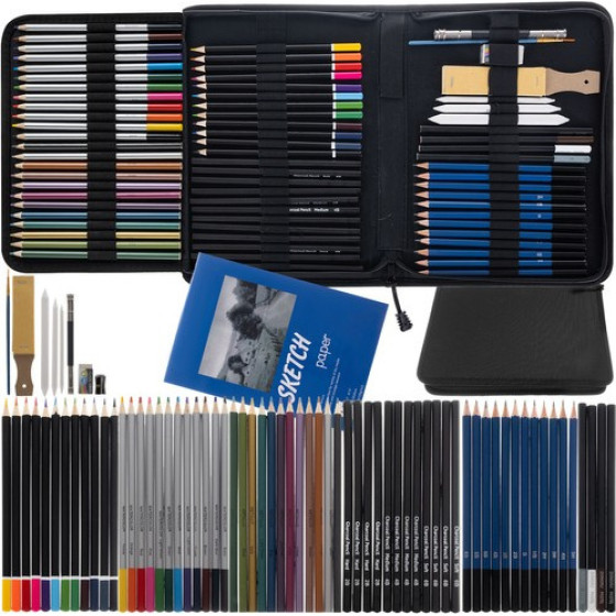 Maaleo Sketching Set 74pCs 19178 - (16064-0)