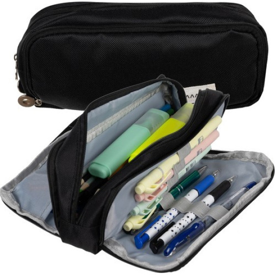 Maaleo Triple Foldable Pencil Case - Black 24476 - (17800-0)