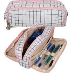 Maaleo Triple Foldable Pencil Case - Checkered 24514 - (17816-0)