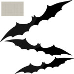 Malatec Bat - Decoration Set Of 3 22004 - (16897-0)