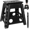 Malatec Folding Stool Black And White 39cm - (15917-0)