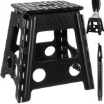 Malatec Folding Stool Black And White 39cm - (15917-0)