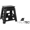 Malatec Folding Stool Black And White 39cm - (15917-0)