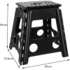 Malatec Folding Stool Black And White 39cm - (15917-0)