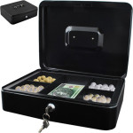 Malatec Large Black Cash Box - (11247-0)