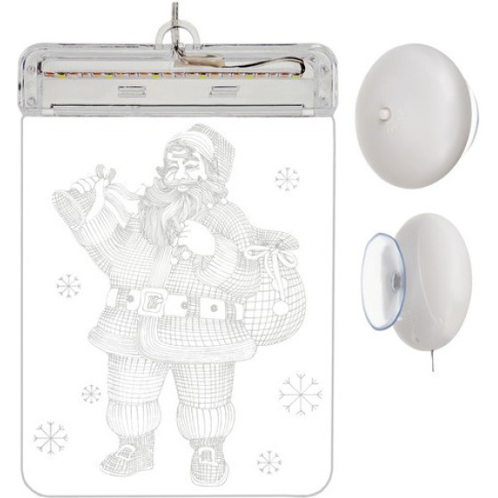 Malatec Stained Glass Led 3D - Santa Claus - (15580-0)