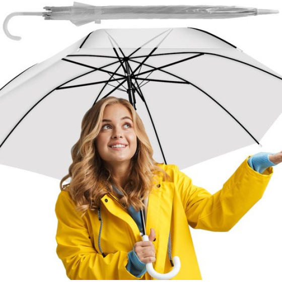 Malatec Transparent White Umbrella - (13006-0)