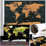 Malatec World Map - Scratch Card With Flags + Accessories 23442 - (17702-0)