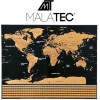 Malatec World Map - Scratch Card With Flags + Accessories 23442 - (17702-0)