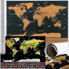 Malatec World Map Scratch Card With Flags 23443 - (17701-0)