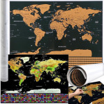 Malatec World Map Scratch Card With Flags 23443 - (17701-0)