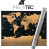 Malatec World Map Scratch Card With Flags 23443 - (17701-0)