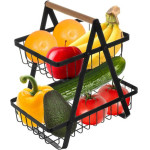 Ruhhy 24265 two-Tier fruit/Vegetable Basket - (17961-0)